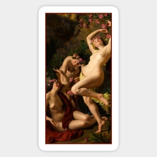 The Three Graces by Waldmüller Sticker